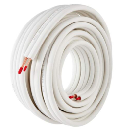 koelleiding geïsoleerd Ø1/4" x 3/8" (rol van 30 meter)