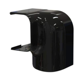 Tecnosystemi Optima linksdraaiende bocht 90° MRD75 Zwart RAL9005