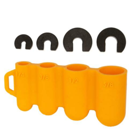 Flexflair connector (de) montagekit 4 clips + dieptemeter 1/4"-5/8"