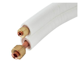 koelleiding Airco leiding geïsoleerd flare leidingset Ø1/4" x 1/2" (rol van 10 meter)