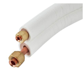 koelleiding geïsoleerd flare leidingset Ø1/4" x 3/8" (rol van 3 meter)