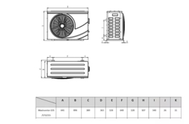Maxinverter-13S zwembad warmtepomp 230v R32 12,8 kW