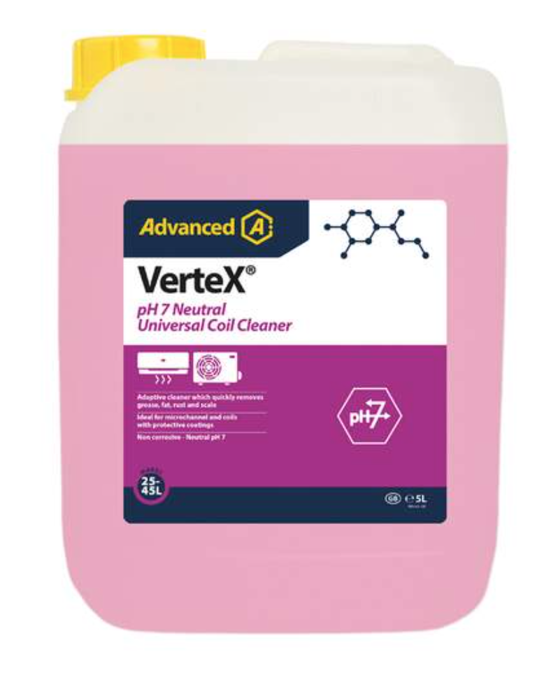 Advanced VerteX in condensor- en verdamperreiniger jerrycan van 5 liter concentraat goed voor werkzaam 25-45 liter