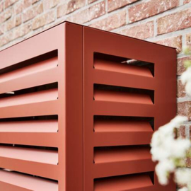 Evolar Evo-cover omkasting Small steenrood aluminium gepoedercoat 700 x 1000 x 500 mm