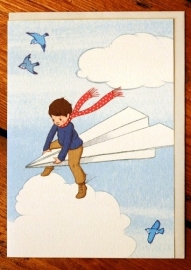 Belle & Boo, My Paperplane. Dubbele kaart met enveloppe