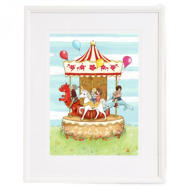 Belle and Boo scilderij Carnival Carousel