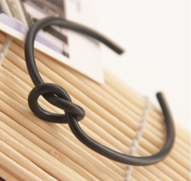 Bangle Big Knot - zwart