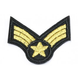 Patch Army star- goud
