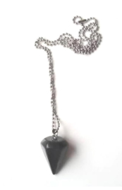 Ballchain ketting Black agaat