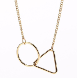 Ketting Geometrie - goud