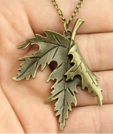 Ketting Leaf - oudgoud