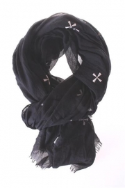Sjaal Cross - zwart
