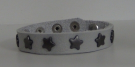 Armband Sterren - lichtgrijs