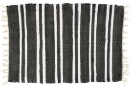 Vloerkleed Anhui - zwart/wit