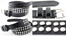 jn001 Leren riem met studs