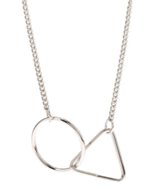 Ketting Geometrie - zilver