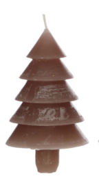 Kaars Kerstboom, taupe