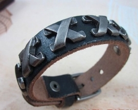  Leren armband X