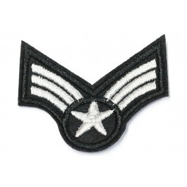 Patch Army star - zilver