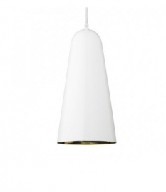 Hanglamp Cone - wit/goud