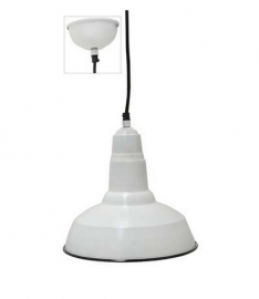 Industriële lamp met zwarte rand