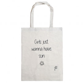 Tote bag Girls wanna have