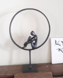 Sculptuur Thinker, metaal