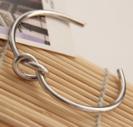 Bangle Big Knot - zilver