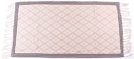 Vloerkleed Diamond - creme/roest/zwart