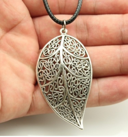 Ketting Big Leaf - zilver