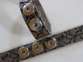 701 Clickbutton armband - Flowers