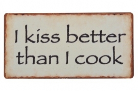 Magneet I kiss better... - wit