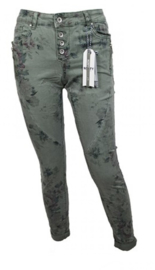 Norfy broek - army flowers