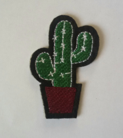 Patch Cactus - groen/bordeaux