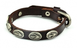 Leren armband Arrow