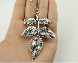 Ketting Leaves - zilver