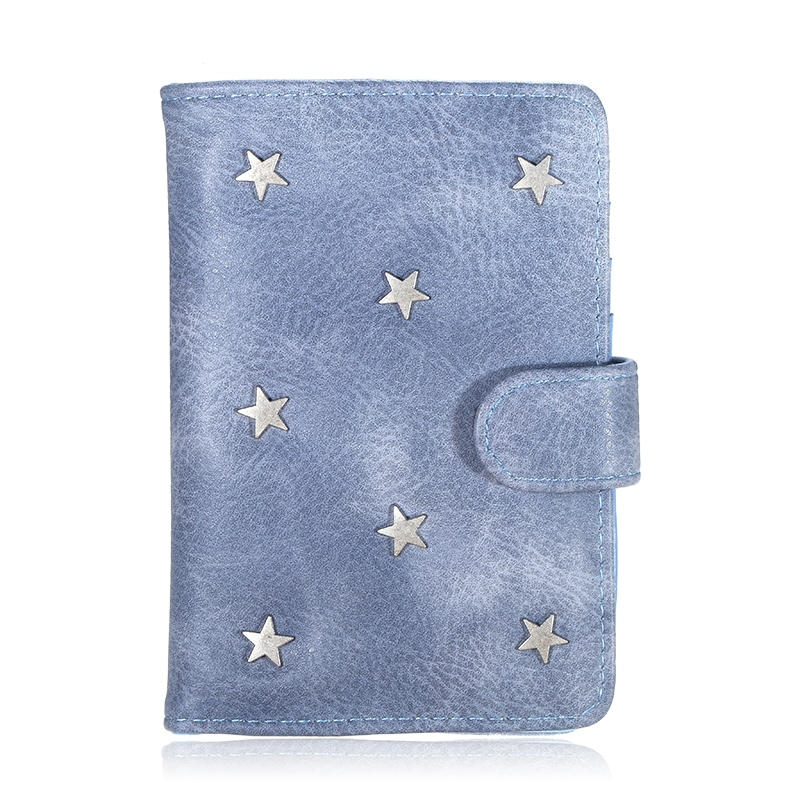 Paspoorthoes Stars - blauw