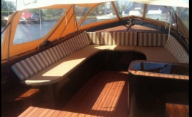 HPL teak (look) platen in een sloep