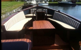 HPL teak (look) platen in een sloep