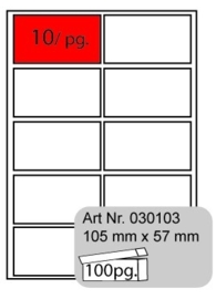 105 mm x 57 mm (Art:030103)