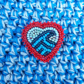 Broche 'Ocean Love' rood