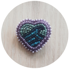 Broche 'Ocean Love' paars