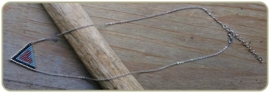 Ketting 'hart' echt zilver
