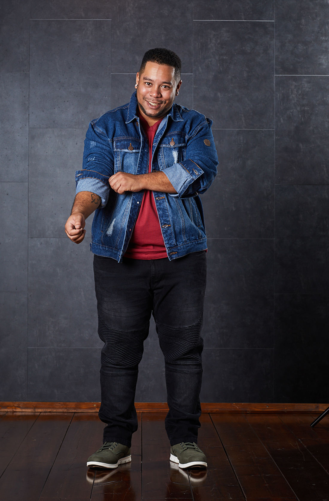 Trendy jeans jackets in grote maat voor heren