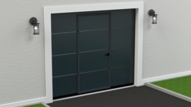 ProLine Garagedeur met Loopdeur en Strakke panelen