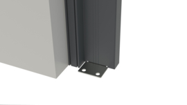 AluFrame bovenruimte 250x13cm RAL7016