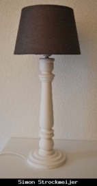 Lampenvoet wit hout 35cm