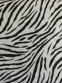 Wit met zwarte zebraprint