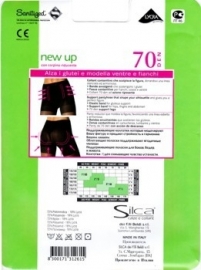 New-up 70 zwarte figuurcorrigerende panty opaque.