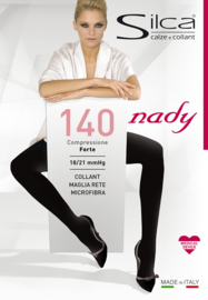 Nady 140, zwarte steunpanty 18/21 mmHg. Microfiber Opaque.